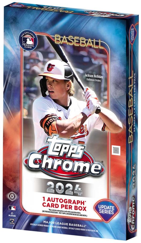 MLB 2024 TOPPS CHROME UPDATE HOBBY 6 BOX [FULL CASE] PICK YOUR TEAM 6