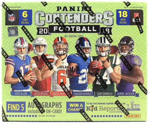 NFL 2018 CONTENDERS 1 BOX RANDOM TEAMS 